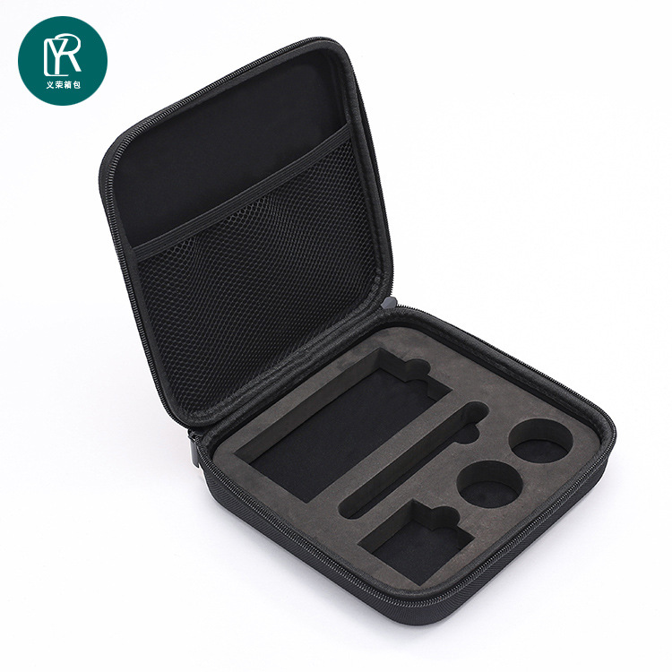 Portable EVA foam padded flashlight storage and protection zippered case